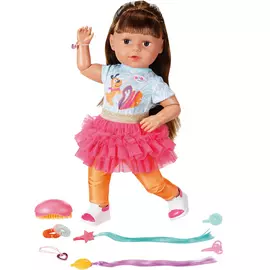 BABY born Sister Play and Style Brunette Doll - 17inch/43cm
