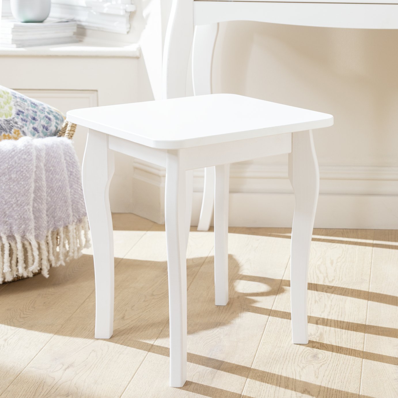 Argos Home Amelie Stool - White