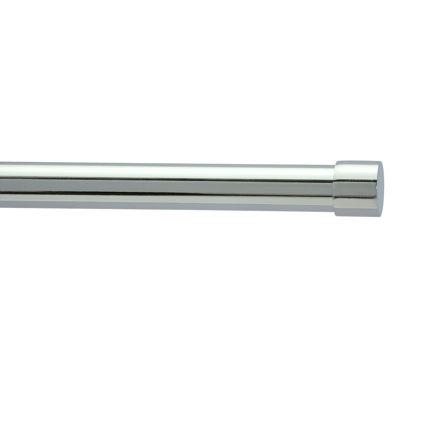 Argos Home Chrome Extendable Curtain Pole - 120cm - 210cm