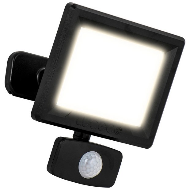 Buy Argos Home 400W Black Floodlight & PIR, Security lights