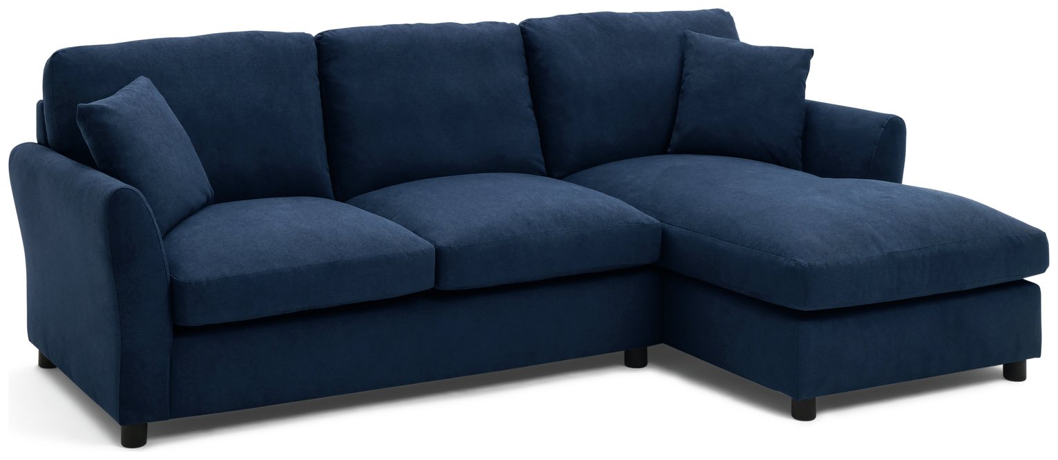 Argos Home Aleeza Fabric Right Hand Corner Sofa - Navy