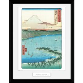 Japanese Art Hiroshige The Pine Beach Framed Print - 30x40cm