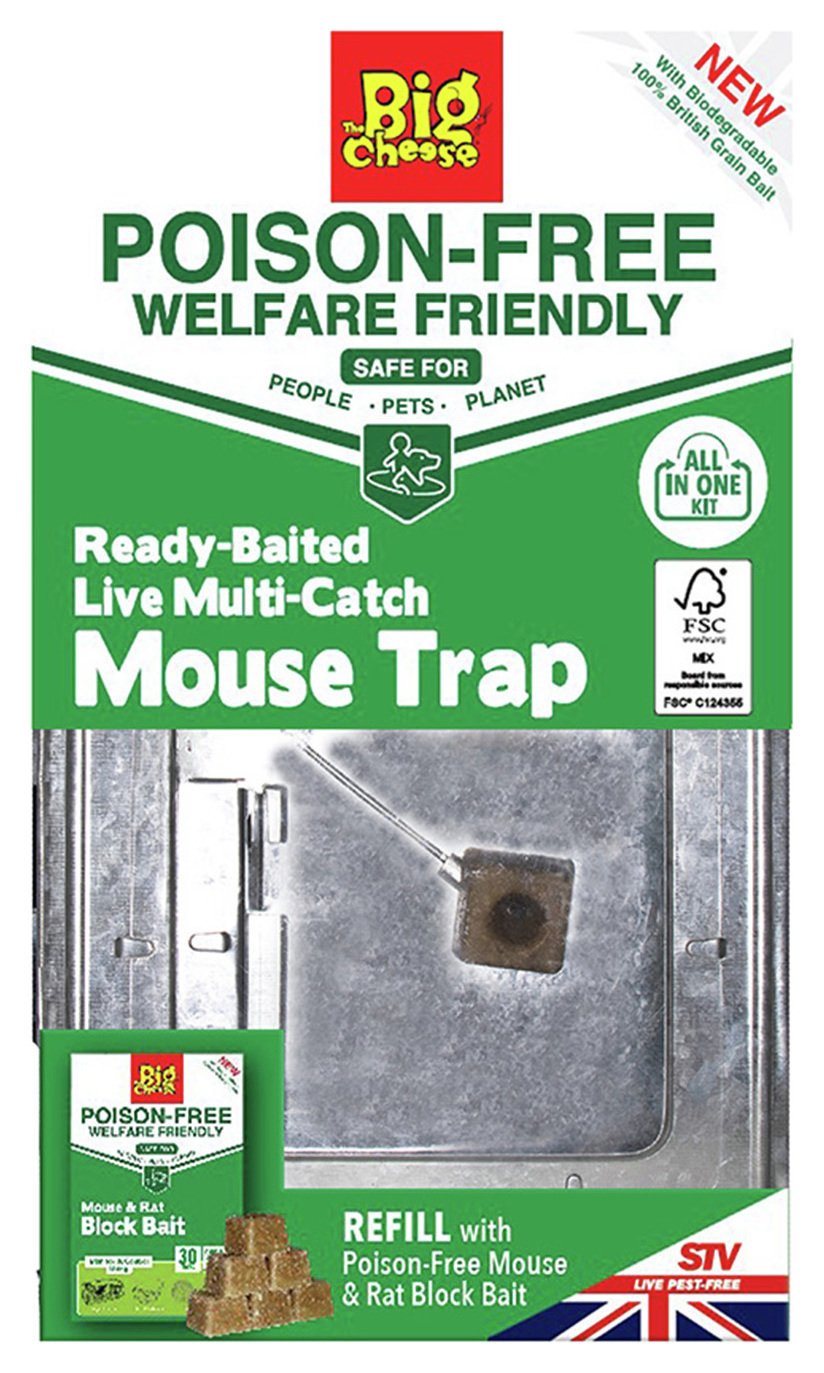 The Big Cheese Free To Go Re-Usable Multi-Catch Mouse Trap