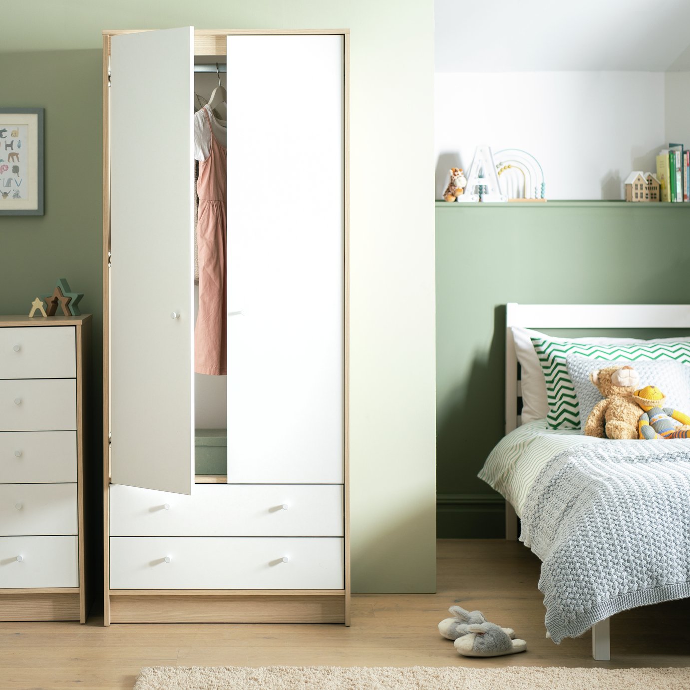 Argos Home Kids Malibu 2 Door 2 Drawer Wardrobe