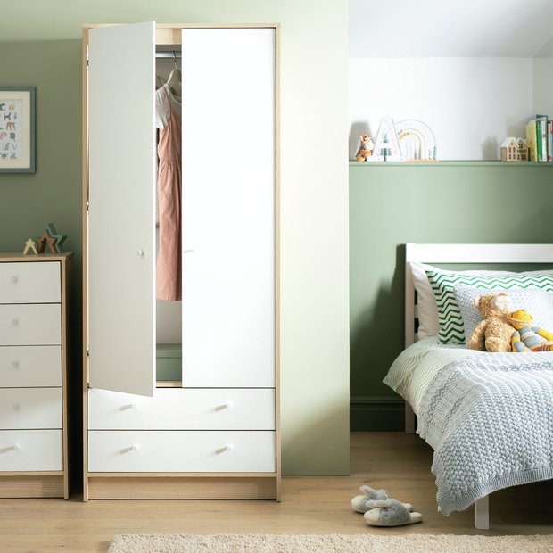 Buy Argos Home Kids Malibu 2 Door 2 Drawer Wardrobe White Wardrobes Argos