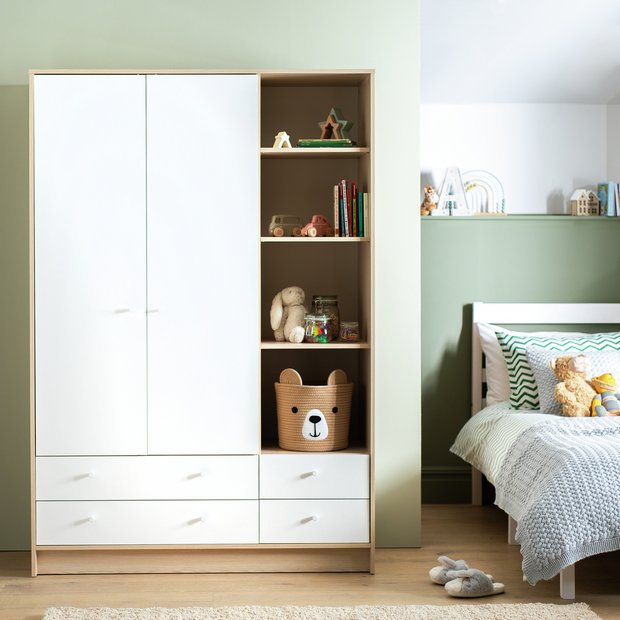 Buy Argos Home Kids Malibu 2 Door 4 Drawer Wardrobe White Wardrobes Argos