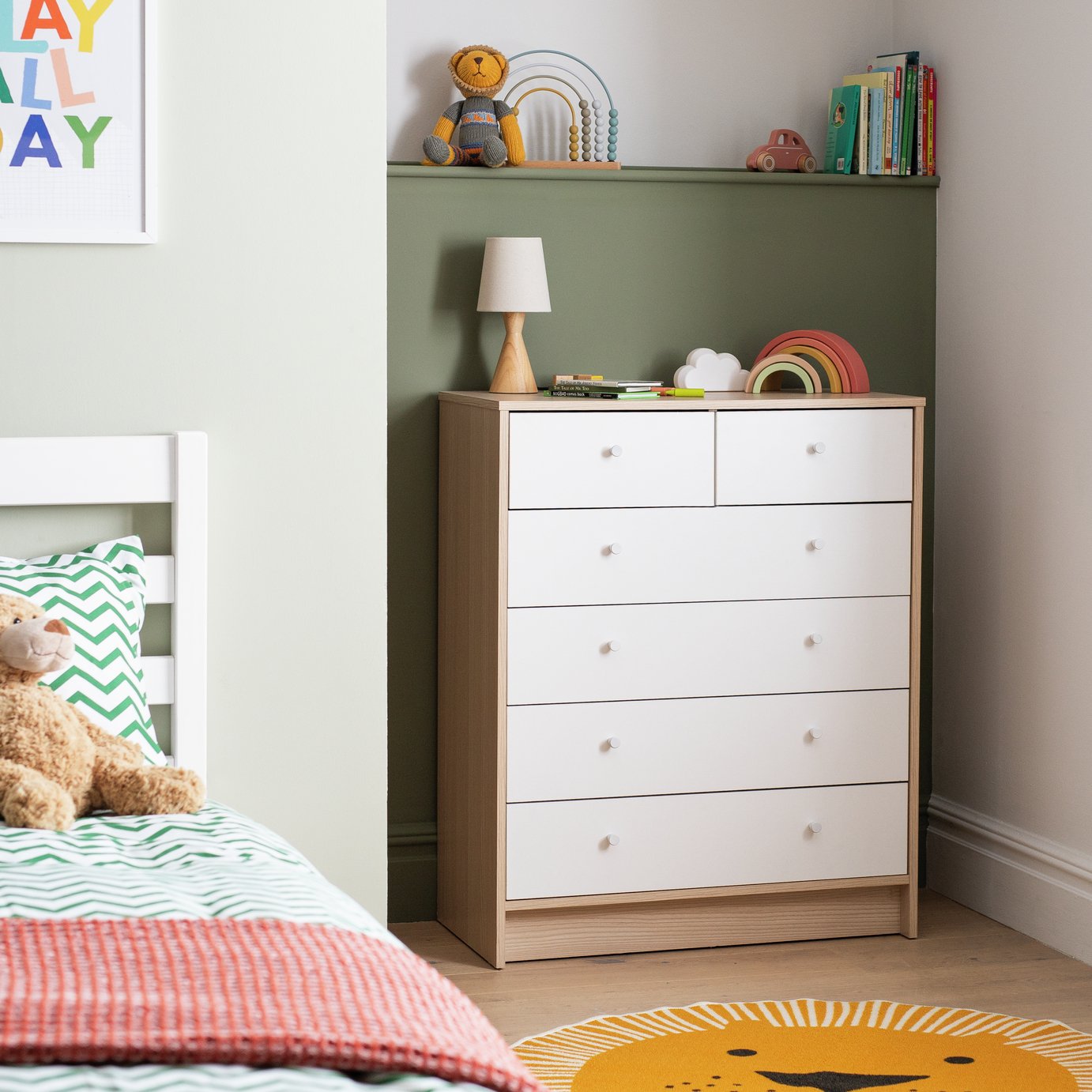Argos Home Kids Malibu 6 Drawer Chest