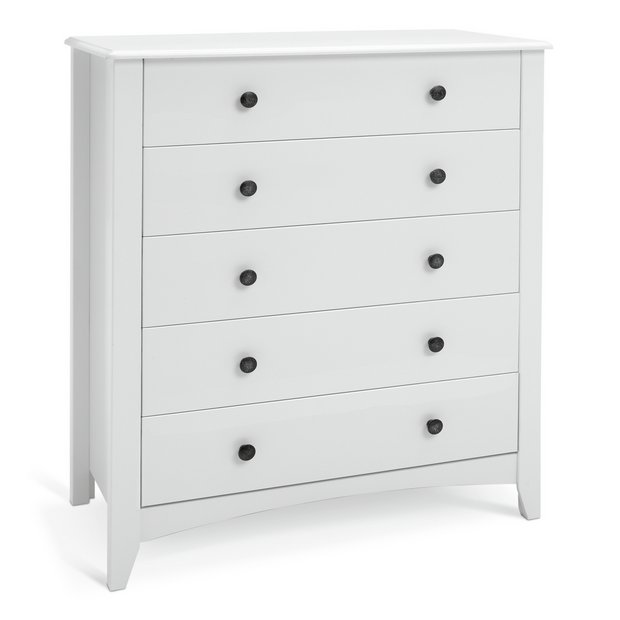 Buy Habitat Minato 5 Drawer Chest White Chest of drawers Argos