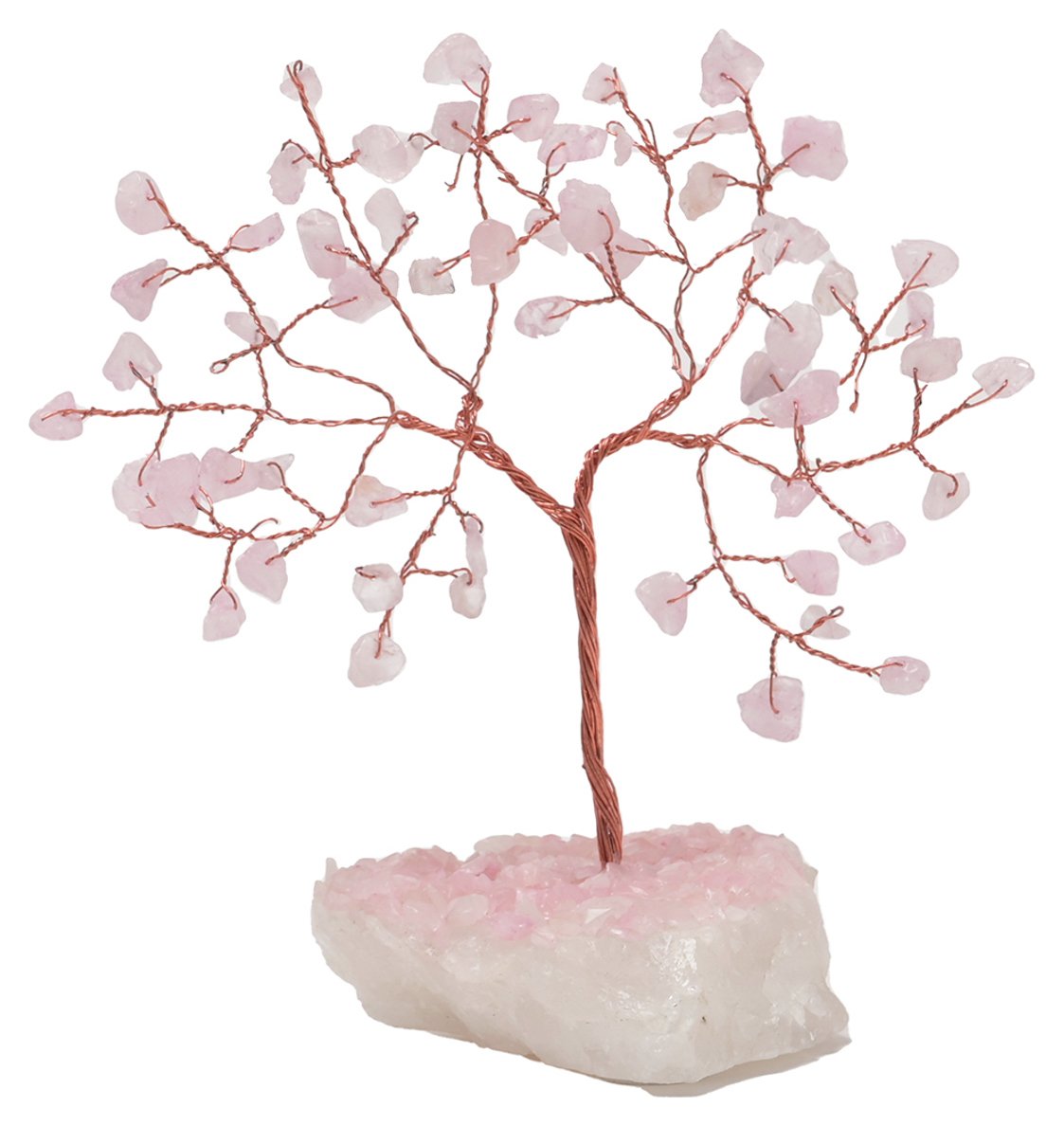 Serenity Rose Quartz Gemstone Tree