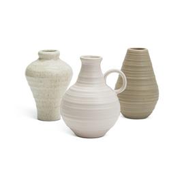 Habitat Ceramic Bud Vases - Set of 3 - Cream