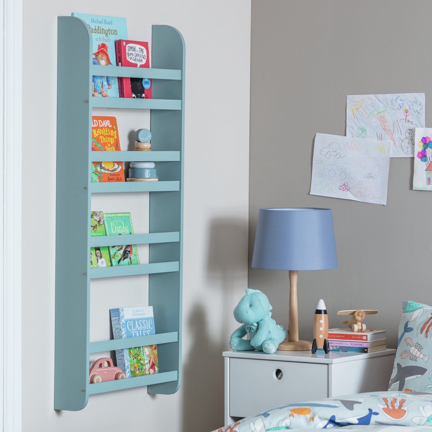Habitat Kids Scandinavia Wall Mounted Bookcase