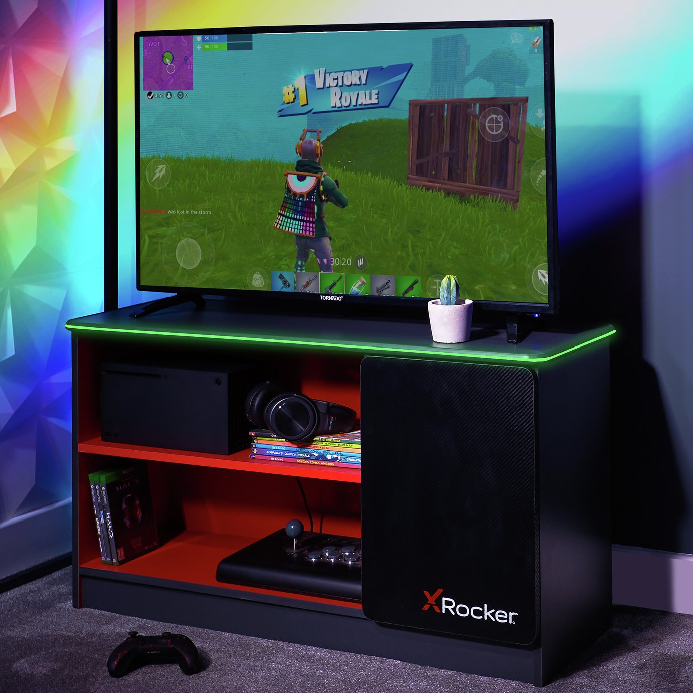 X Rocker Carbon Tek LED  Media Unit