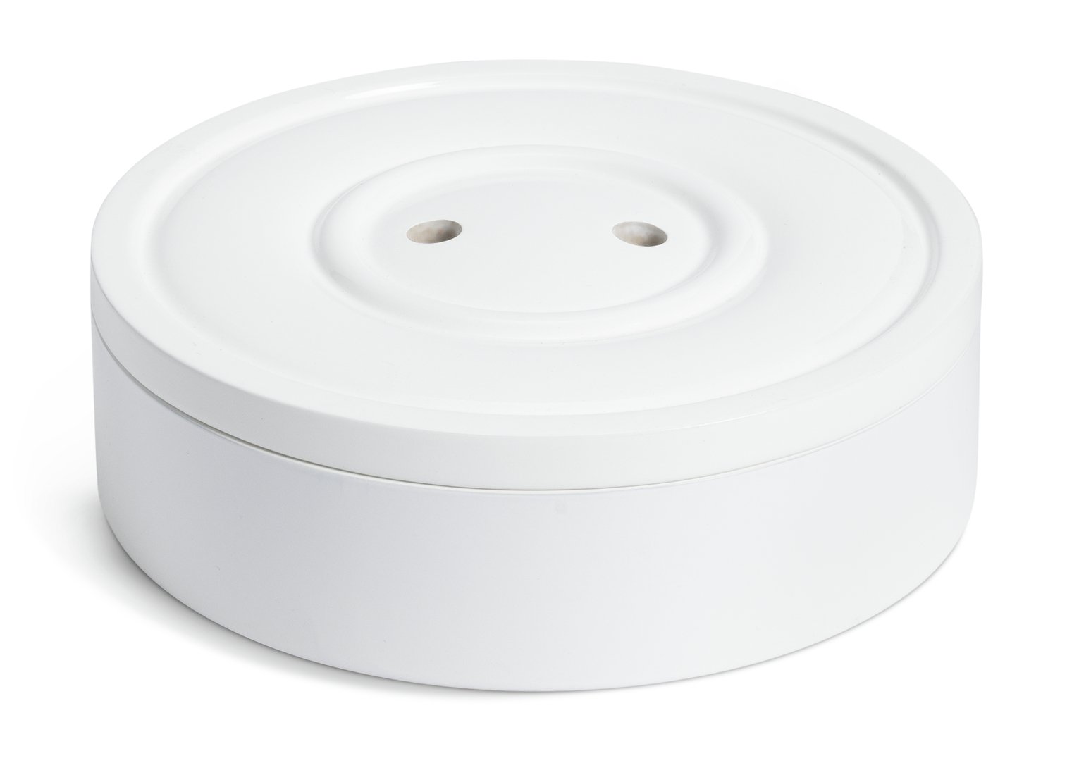 Habitat 60 Button Lacquered Storage Jar - White