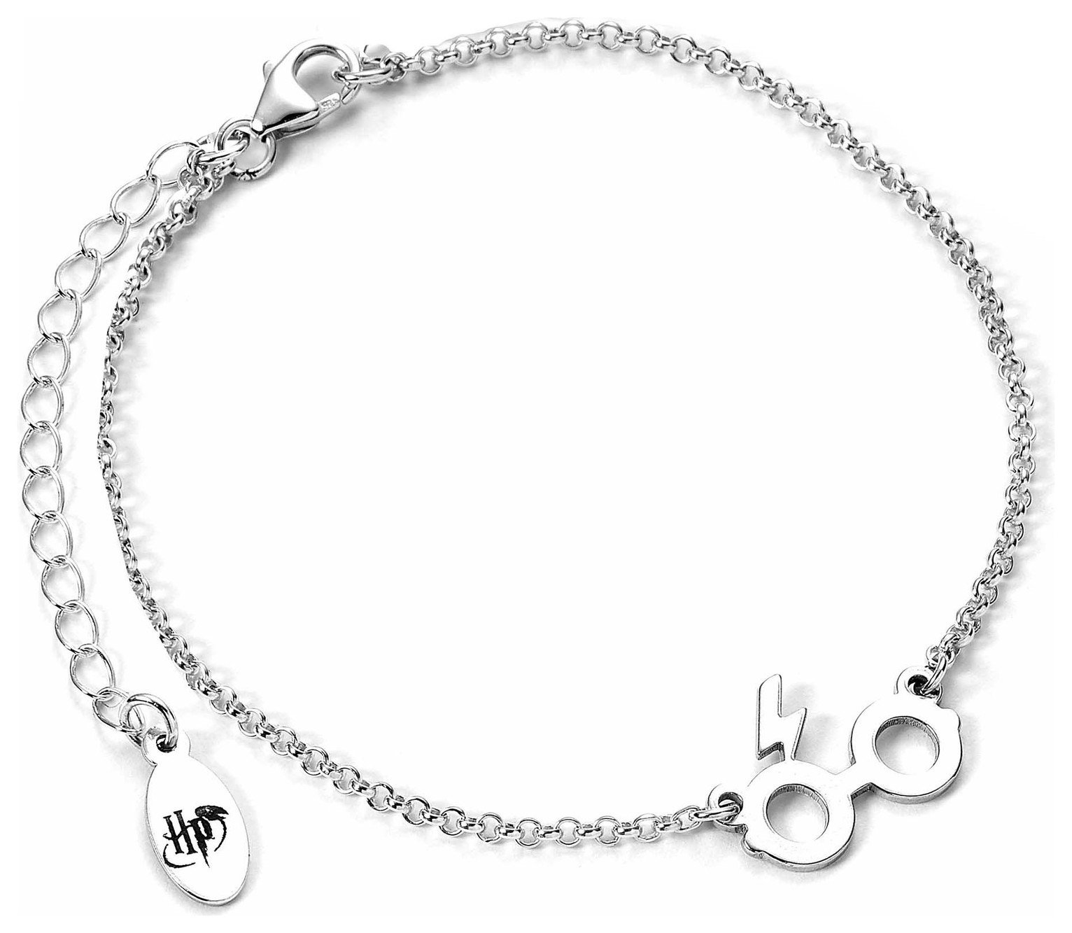 Harry Potter Sterling Silver Glasses Charm Bracelet