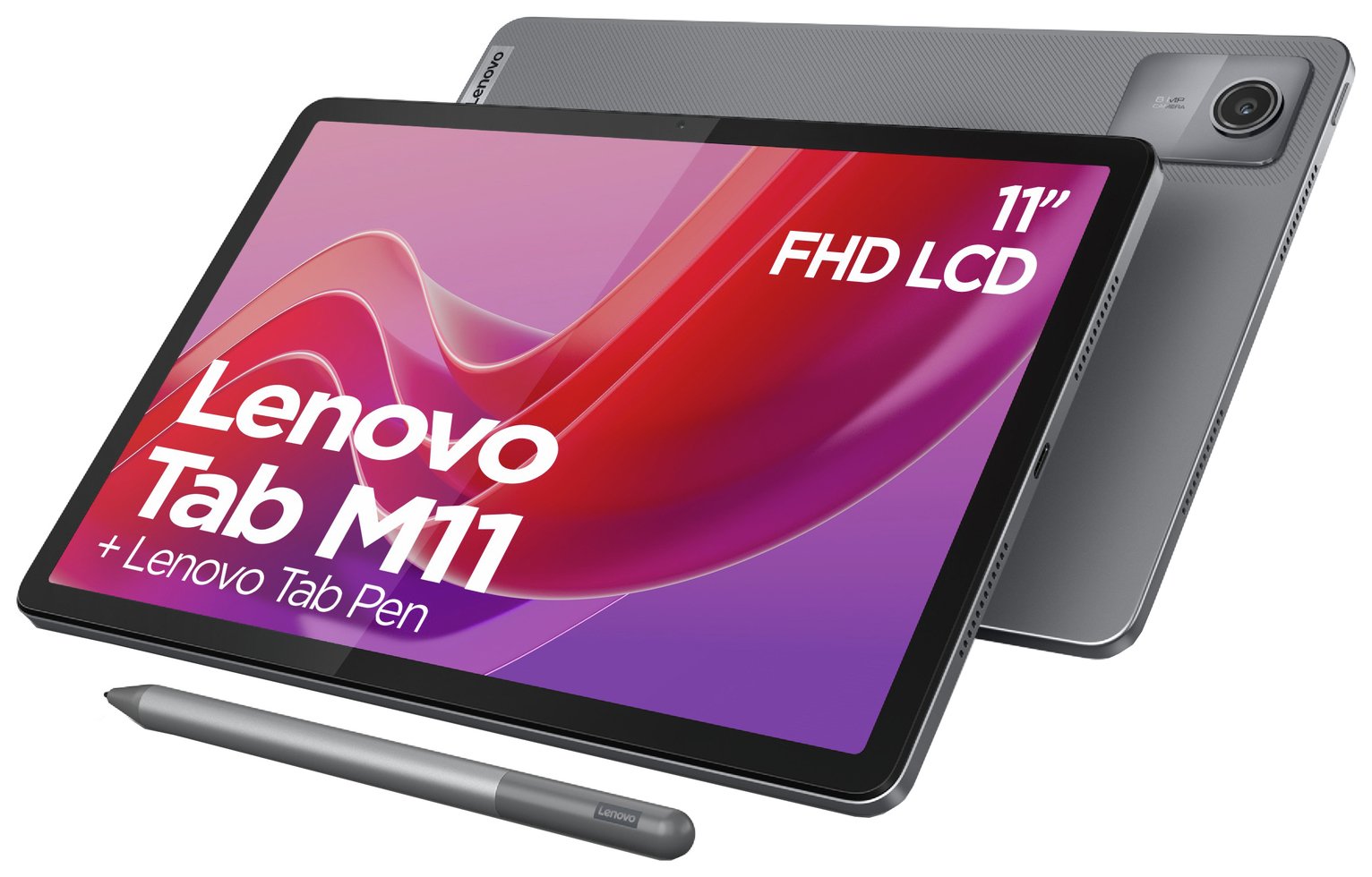Lenovo Tab M11 11 Inch 128GB Tablet Bundle - Grey
