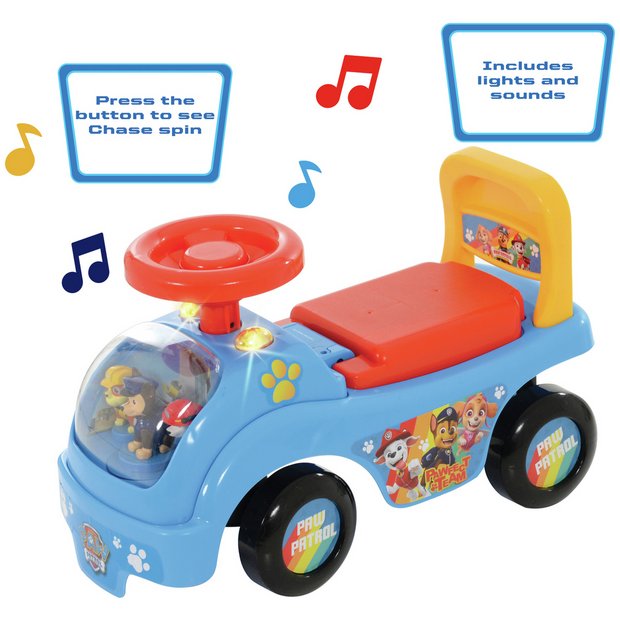 Paw patrol best sale ride in car