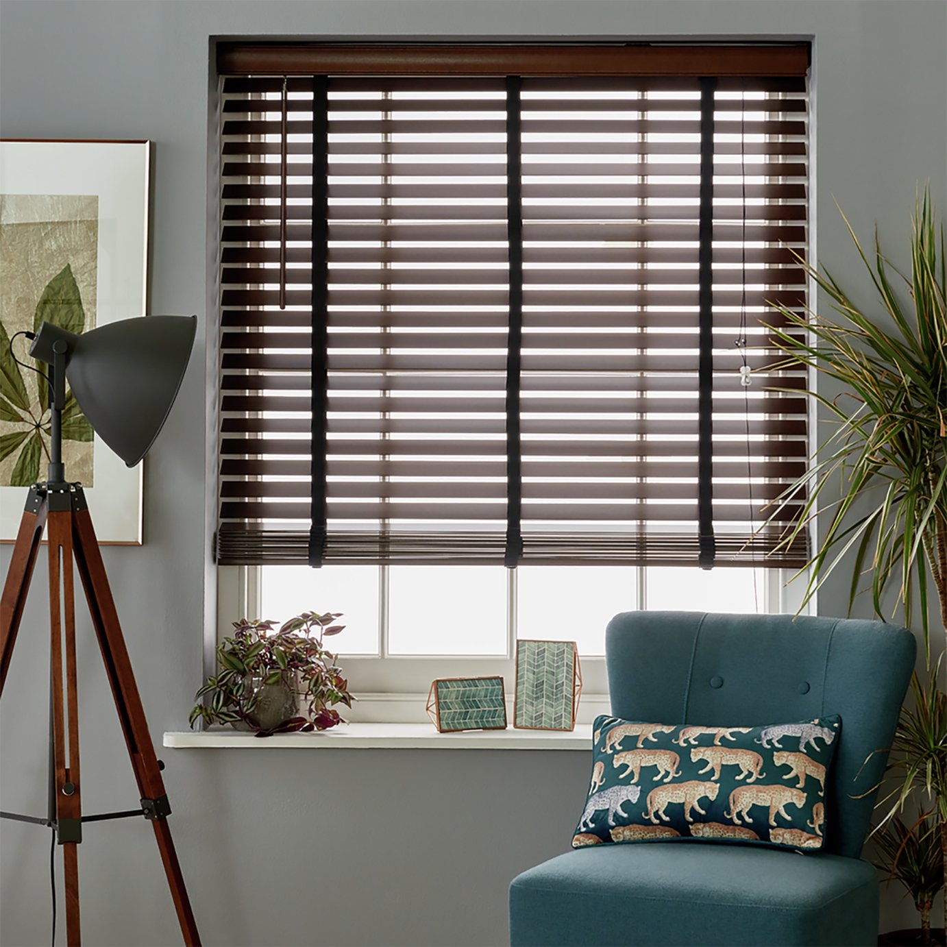 argos blinds wooden