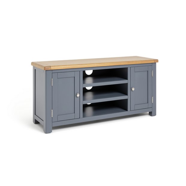 Oak and deals grey tv stand