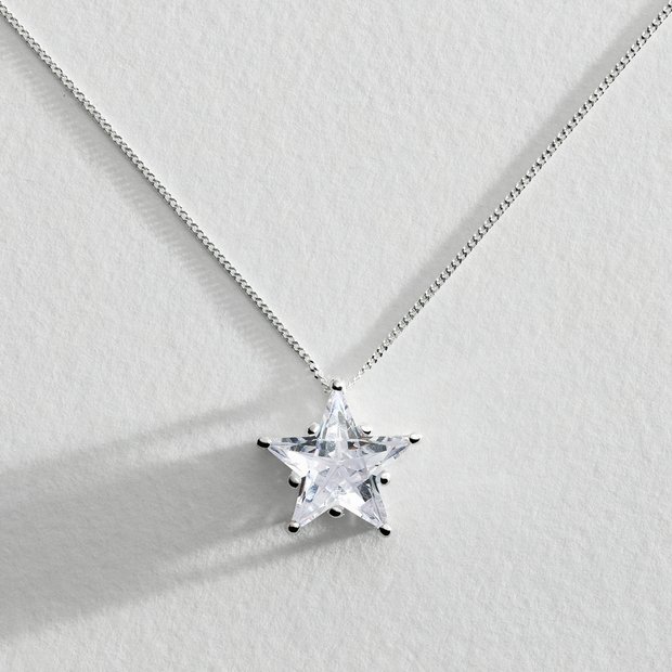 Argos ladies silver on sale necklaces