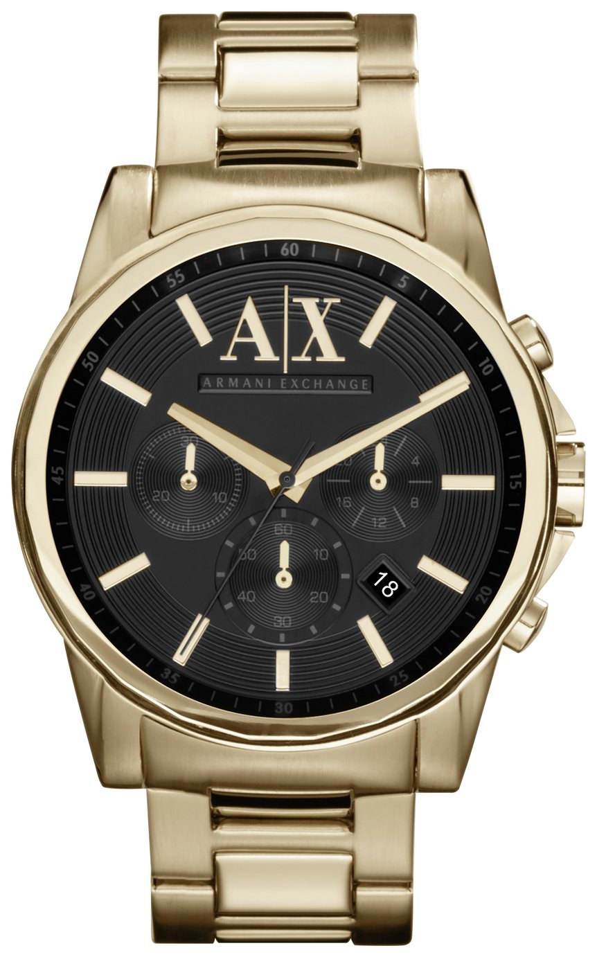 Armani Exchange Men's Gold Coloured Stainless Steel Watch