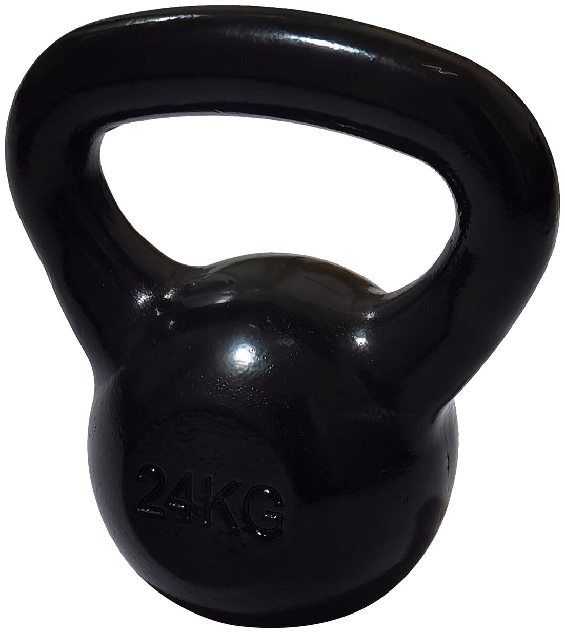 Pro Fitness Cast Iron 24kg Kettlebell - Black