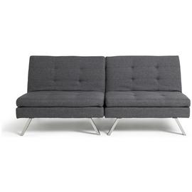 Habitat Duo Fabric 2 Seater Clic Clac Sofa Bed - Charcoal