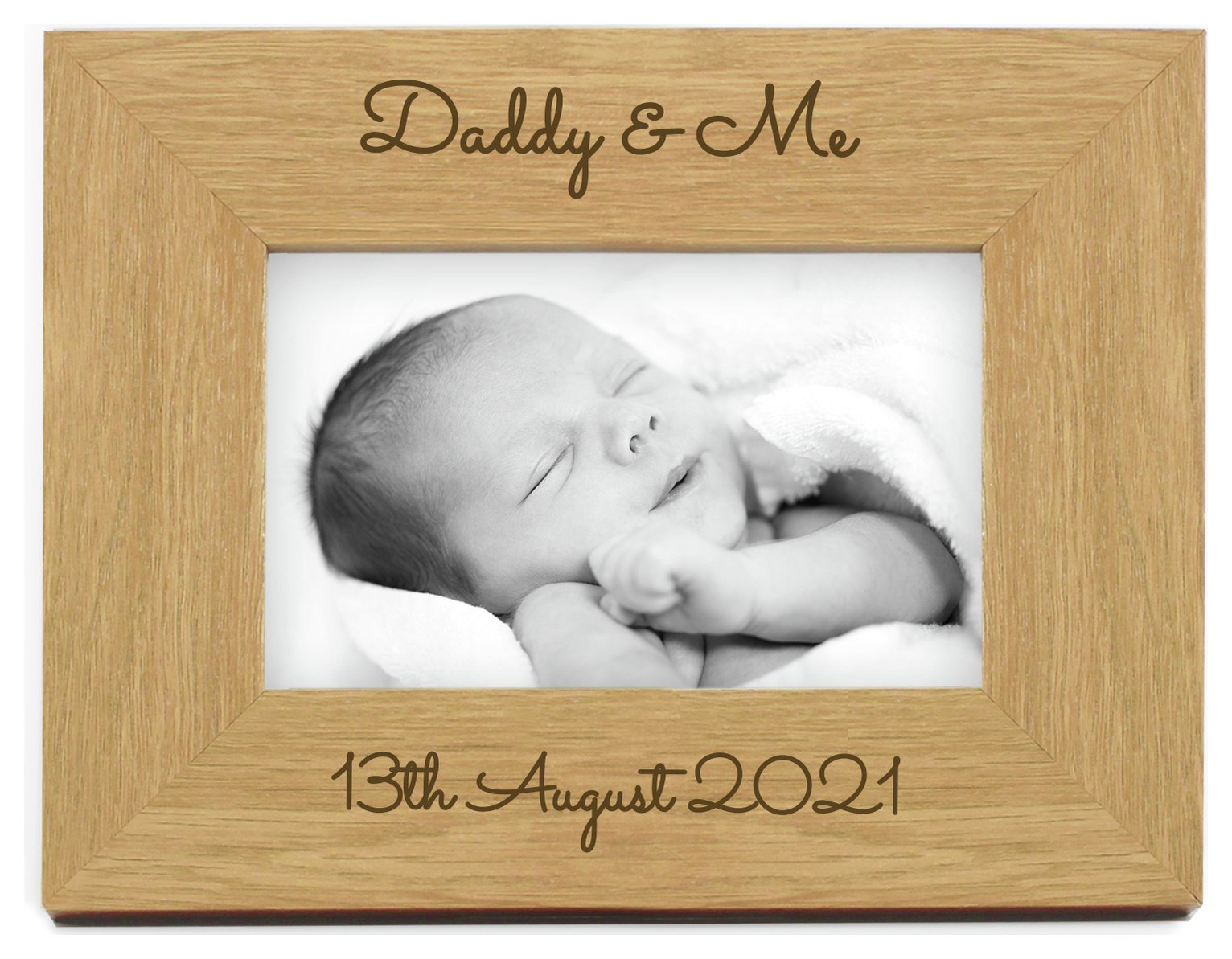 Personalised Message Free Text Wooden Photo Frame - 25x20cm