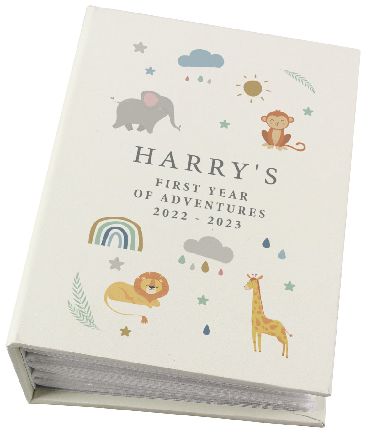 Personalised Message Safari Animals Photo Album