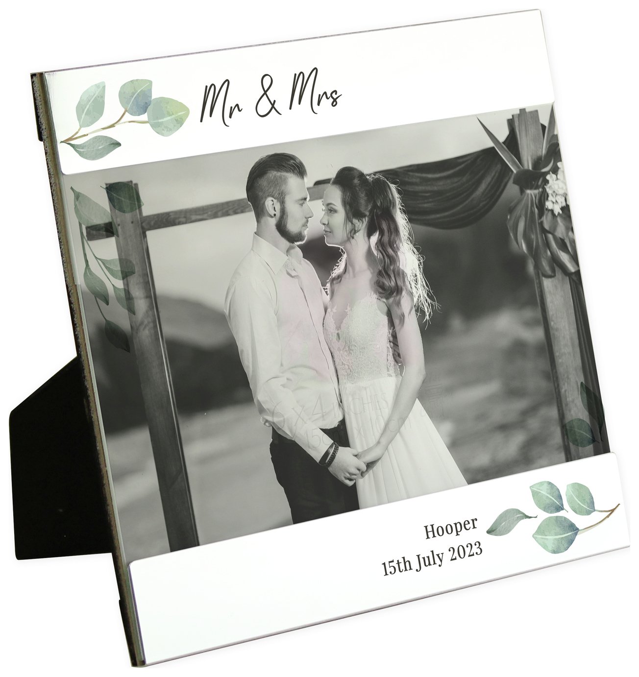 Personalised Message Botanical Photo Frame - 15x16cm