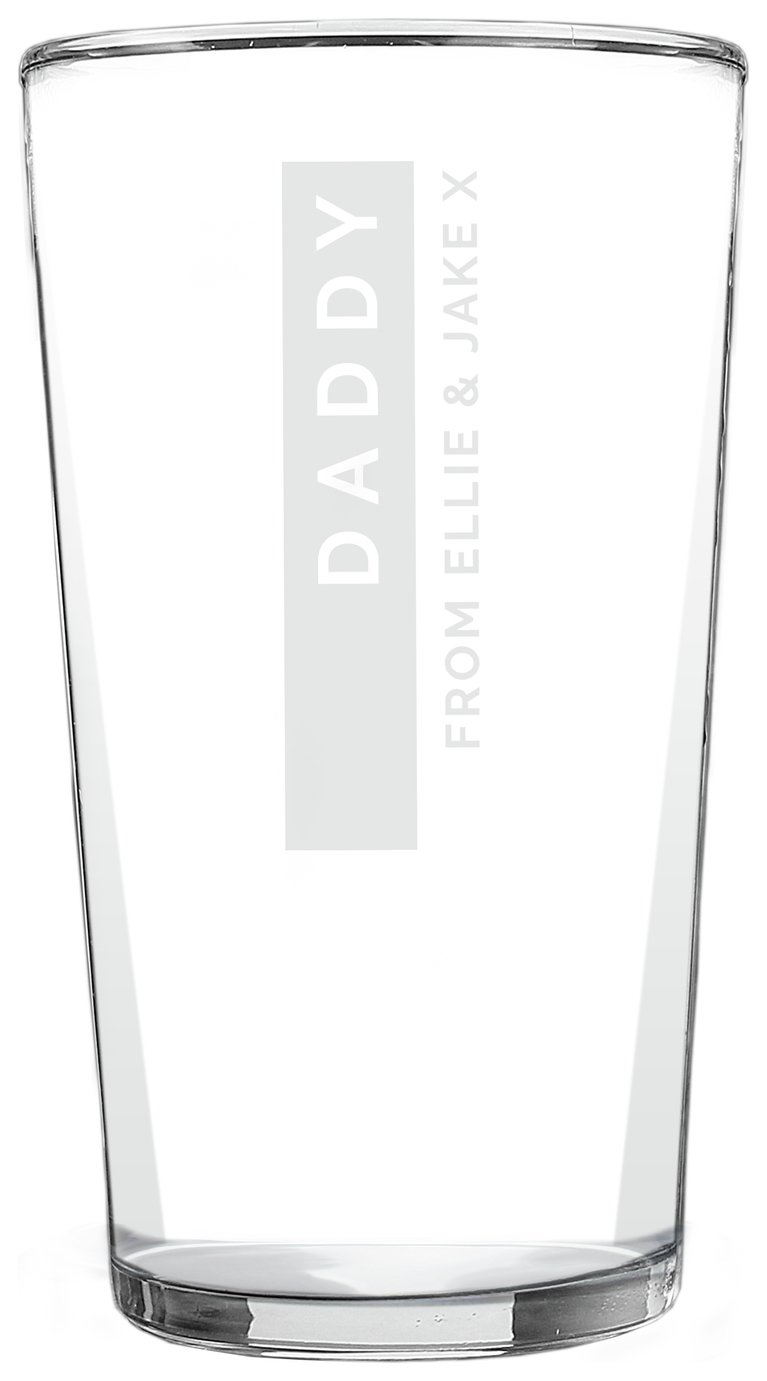 Personalised Message Pint Glass