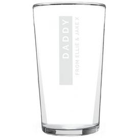 Personalised Message Pint Glass