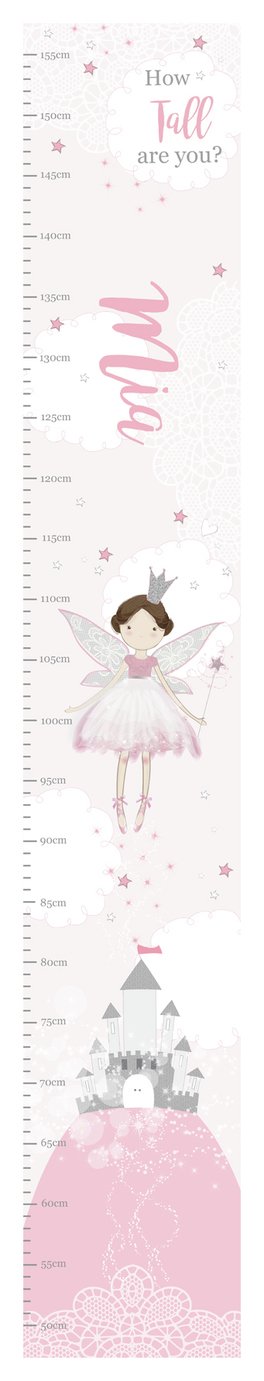 Personalised Message Fairy Princess Height Chart