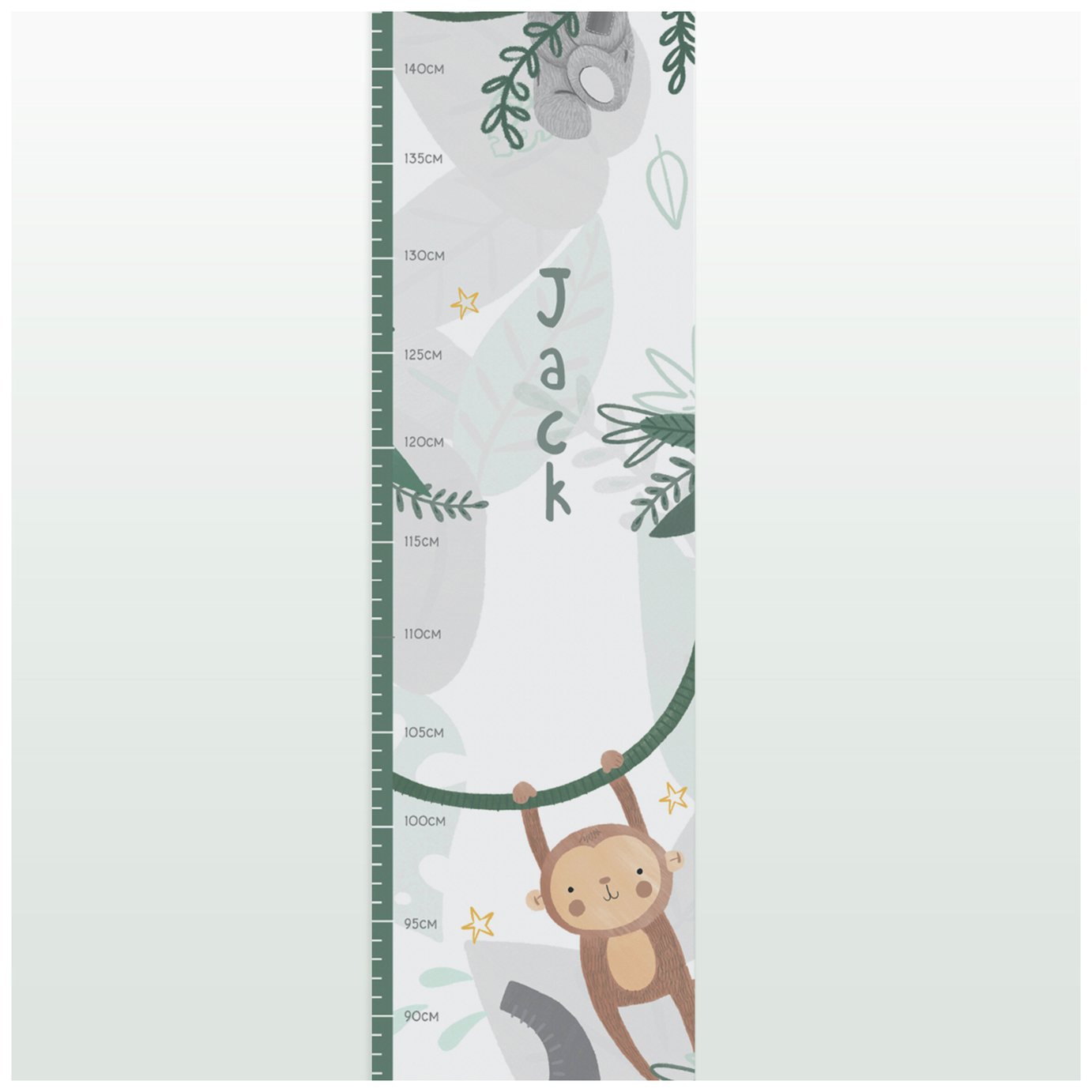 Personalised Message Tiny Tatty Teddy Wild One Height Chart