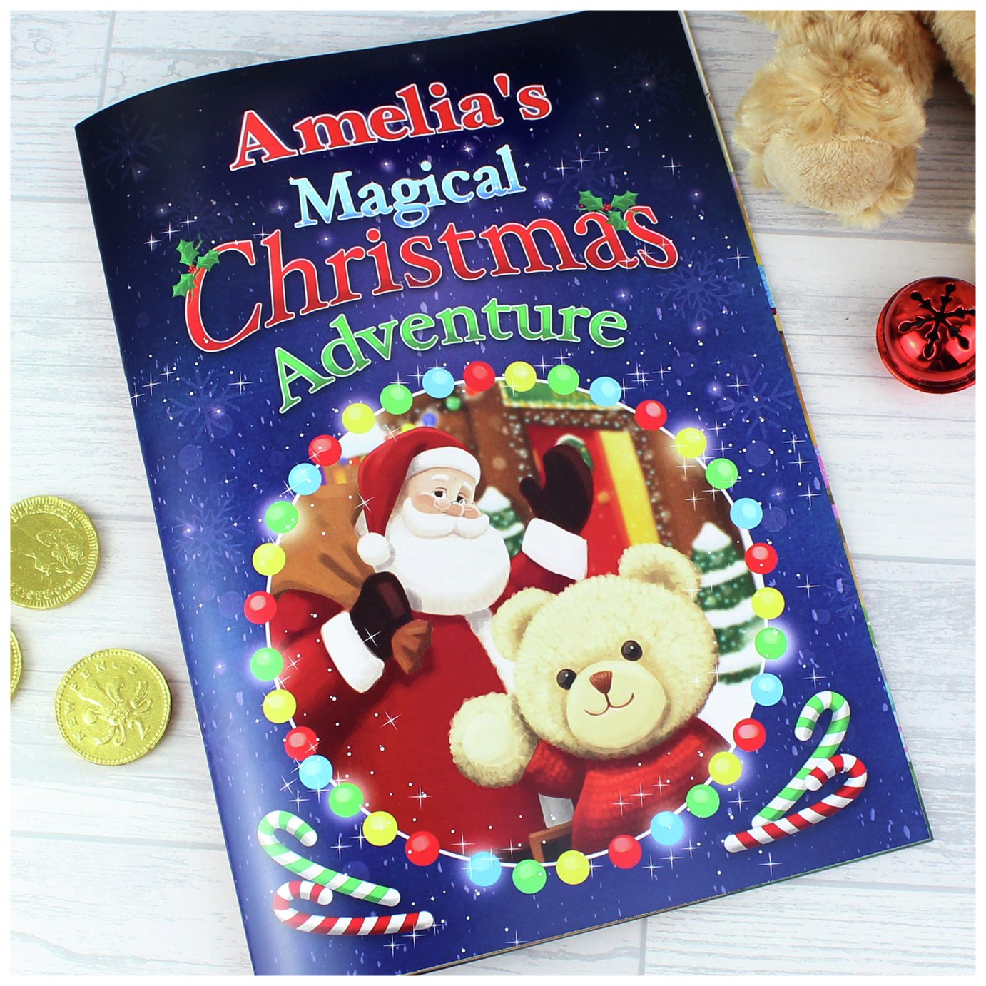 Personalised Message Magical Christmas Adventure Story Book