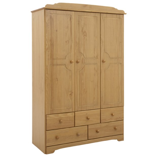 Argos deals pine wardrobe