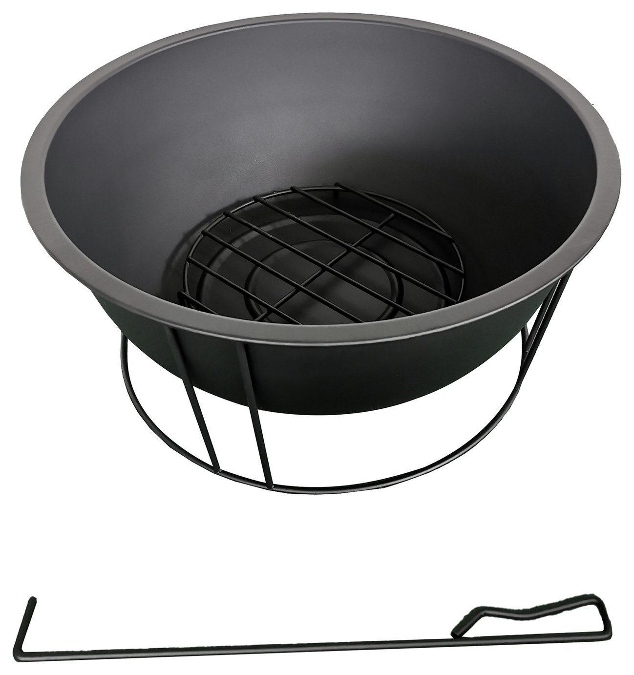 Argos Home Steel Firepit With Poker