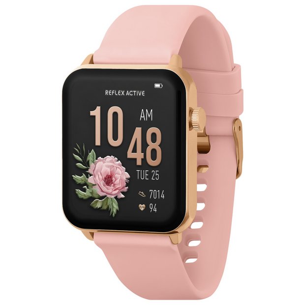 Buy Reflex Active Series 30 Amoled Pink Calling Smart Watch Fitness and activity trackers Argos