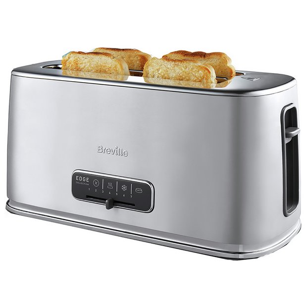 Buy Breville VTR023 Edge 4 Slice Toaster Silver Toasters Argos