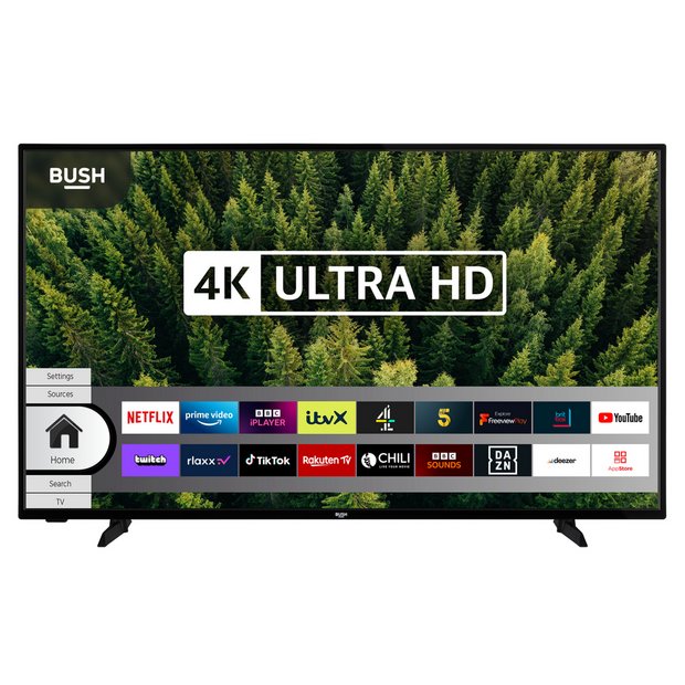 Buy Bush 58 Inch DLED58UHDHDRS Smart 4K UHD HDR LED Freeview TV Televisions Argos