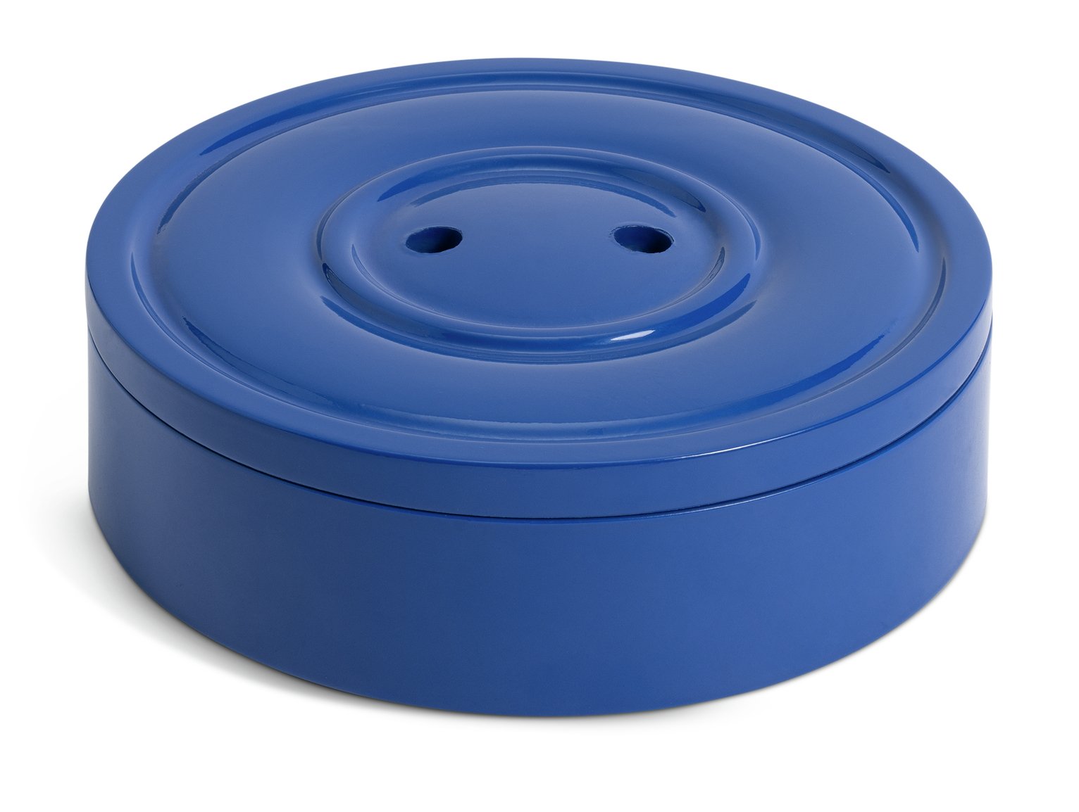 Habitat 60 Button Lacquered Storage Jar - Blue