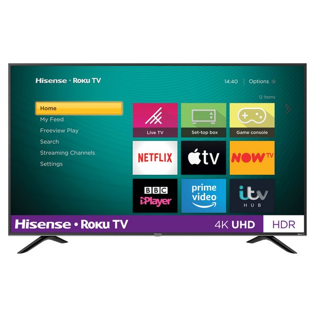 Hisense Roku TV 50 Inch R50B7120UK 4K Smart LED TV with HDR