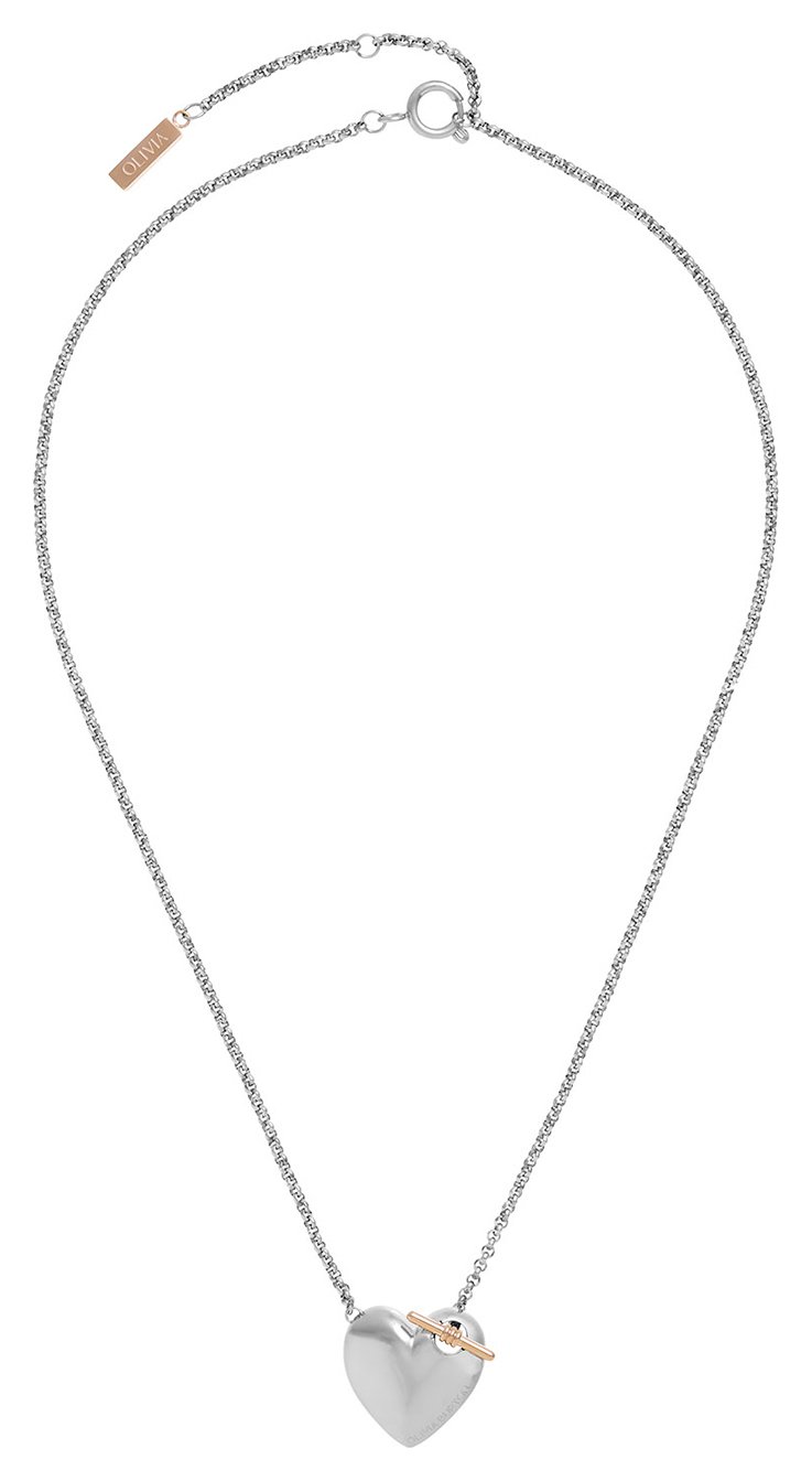 Olivia Burton Stainless Steel Knot Heart Necklace
