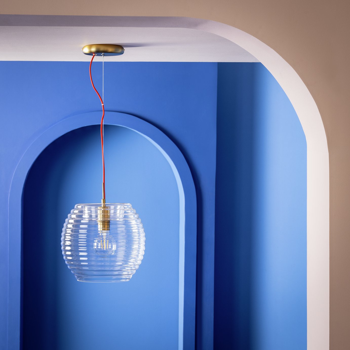 Habitat 60 Hub Pendant Light by Sebastian Conran - Brass