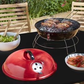Argos Home Charcoal Portable Round BBQ
