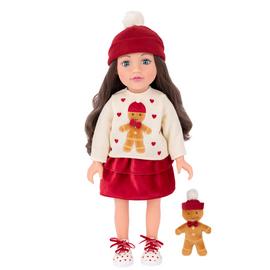 DesignaFriend Holiday Wishes Gingerbread Doll Outfit