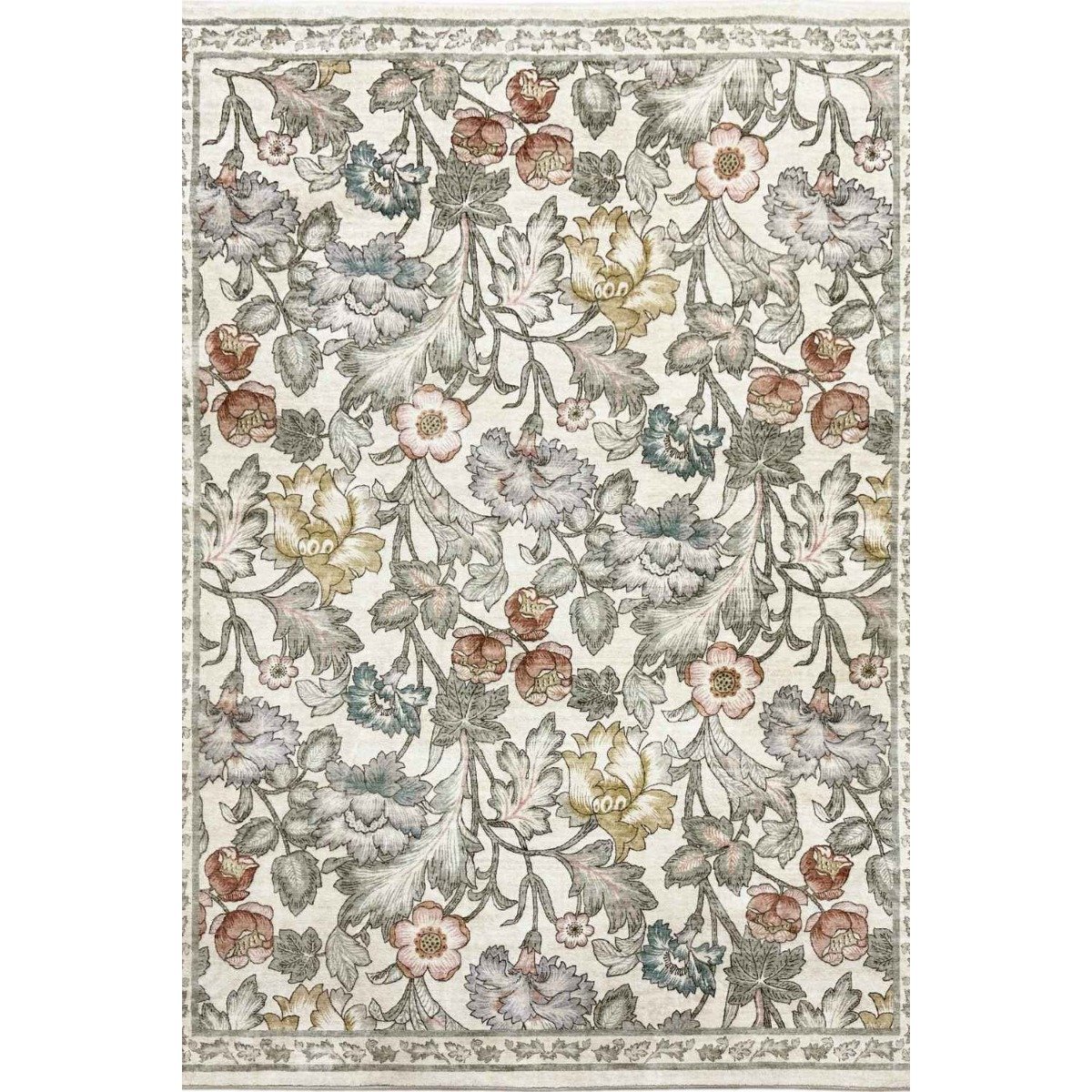 The Rugs Multicoloured Classical Natural Florals Rug - 120 x 160cm