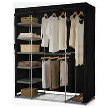 Buy HOME Double Modular Metal Framed Fabric Wardrobe - Jute at Argos.co ...