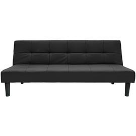 Habitat Patsy Faux Leather 2 Seater Clic Clac Sofa Bed-Black