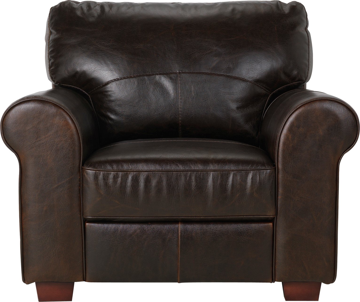 Argos Home Salisbury Leather Armchair - Chocolate