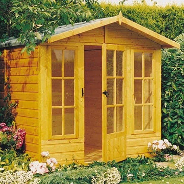 Buy Homewood Chatsworth Wooden Summerhouse - 10 x 7ft at Argos.co.uk ...